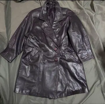 [ Jubian ] (M) 빈티지 더블 가죽 자켓