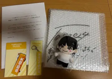 오가와 토모히로 선수 친필 사인 색지  아크릴 키링 스티커