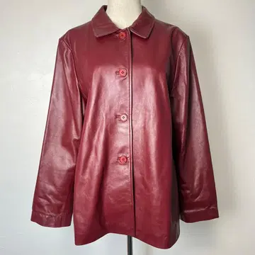 이탈리아 양가죽 노브랜드 홍차 가죽 자켓 L XL 한국제 코트