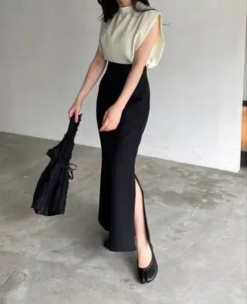 nairo 슬릿 머메이드 롱 스커트