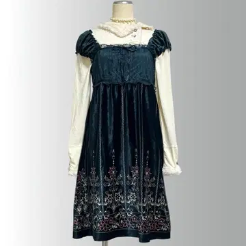 쉬폰 튜닉 원피스 레이스 페어리 그런지 y2k