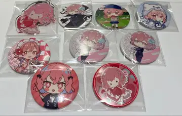 nqrse 배지 8개, 아크링 키링 1개