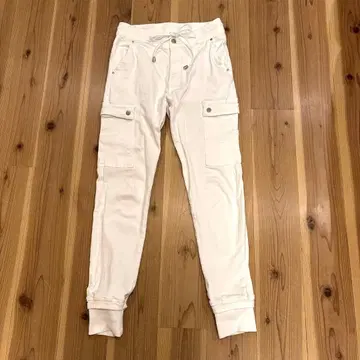 화이트 조거 팬츠 M 사이즈 이탈리아제
