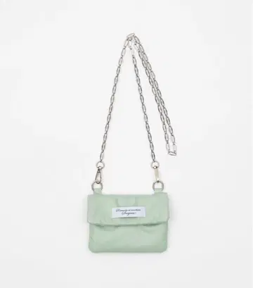 smyeon 체인 컴팩트 립 파우치 민트