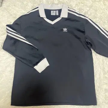 adidas 쓰리 스트라이프 새틴 긴팔 T셔츠