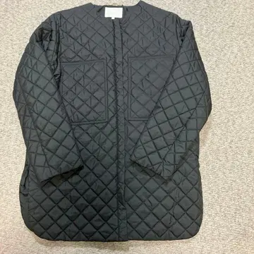 BEIGE, 블랙 퀼팅 코트