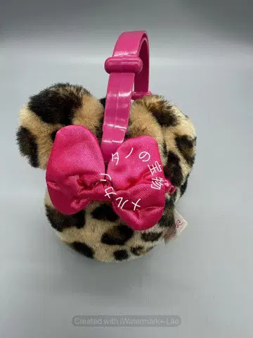 정품 레어 도쿄디즈니씨 레오파드 무늬 미니 귀도리