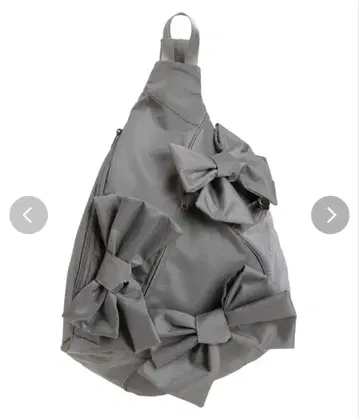 merryjenny 리본 숄더백 그레이 리본 백팩