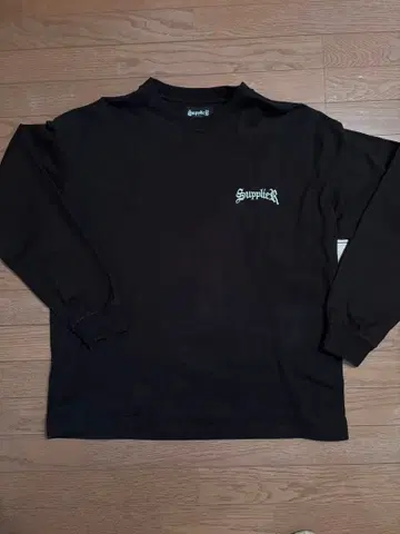 Supplier 블랙 긴팔 티셔츠 XL 사이즈