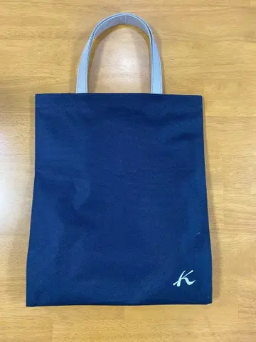 키타무라 쇼핑백 다크 블루/라이트 그레이 A4 사이즈 OK
