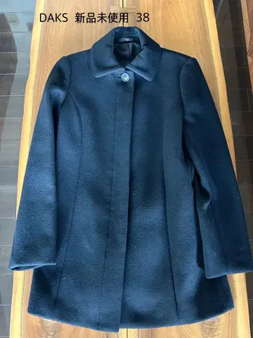 DAKS 닥스 미들 기장 코트 블랙 38