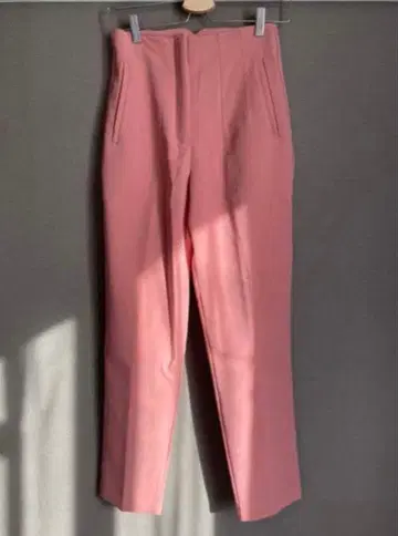 ZARA 하이웨스트 테이퍼드 팬츠 마르셀라 핑크