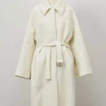 rosary moon 자카드 롱 코트