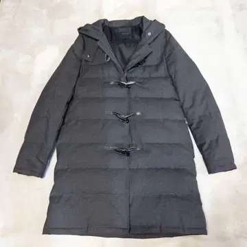 [ 새상품급 ] 띠어리 다운 코트 더플 코트 후드 부착 토글 그레이 S