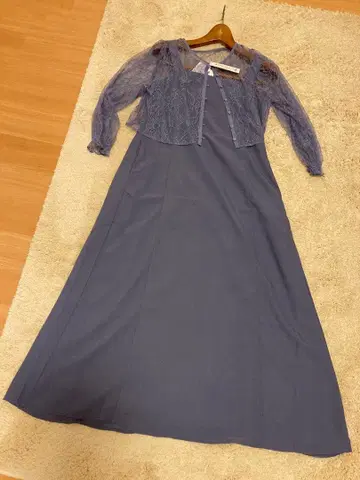 슬리브리스 롱 원피스 볼레로 세트