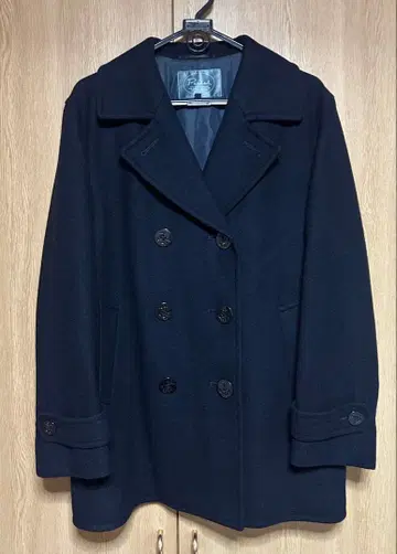 Parlal 더블 브레스트 피 코트