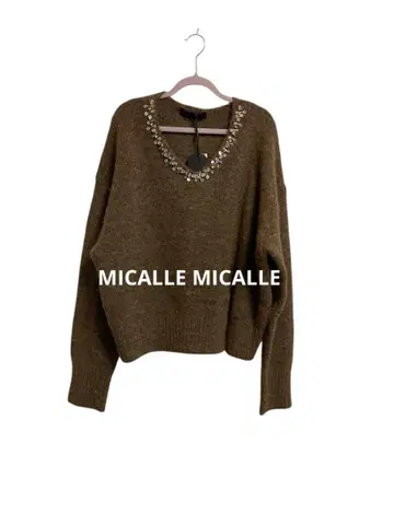 [ MICALLE MICALLE/미카레미카레 ] 비쥬 장식 니트