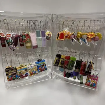 식품 모티브 캡슐 토이 키링 세트