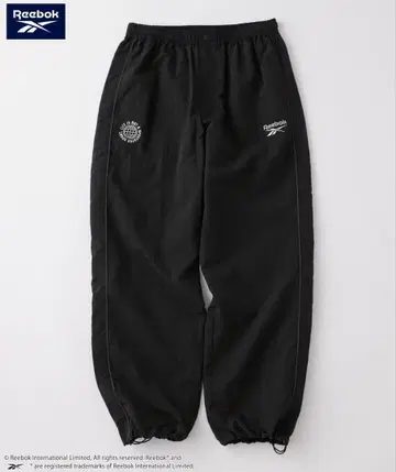 리복 로고 자수 나일론 트랙 팬츠
