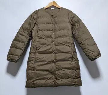 새상품급 무인양품 경량 호주 다운 포켓터블 코트 다운 코트 여자 S