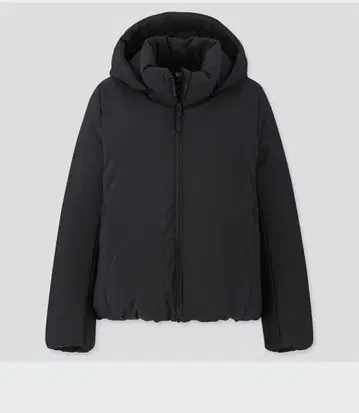 새상품급 유니클로 하이브리드 다운 후드티 블랙 사이즈 L