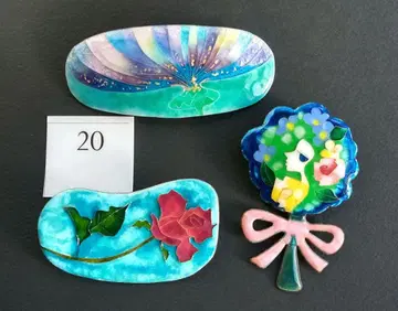 칠보 액세서리 20 은박 은선 브로치 3점