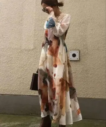 Ameri UNDRESSED AMELIA INK ART DRESS