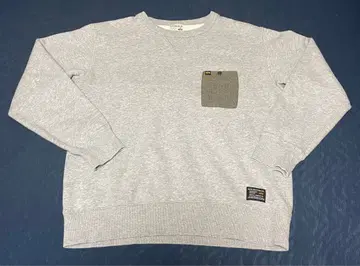 그레이 맨투맨 트레이닝복 포켓 부착 알파