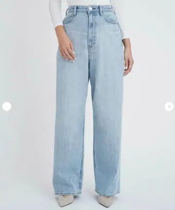 YANUK JOAN 데님 루즈 스트레이트 하이웨스트 24