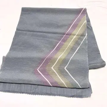 C138 순수 실크 오비  금 장식 새상품급 기모노