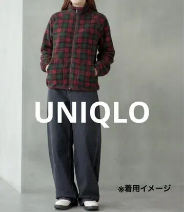 UNIQLO 유니클로 리버서블 플리스 자켓 체크 여성용