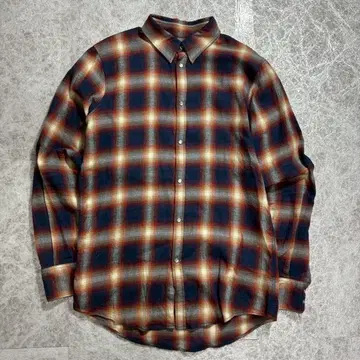 새상품급 DSQUARED2 옴브레 체크 긴팔 셔츠 46