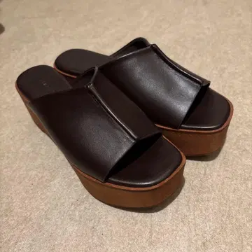 FRAY I.D 우드 플랫폼 샌들 size 37