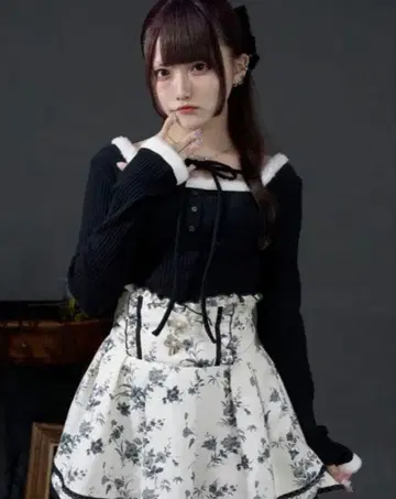 palelfy 퍼 포함 컷 립 상의