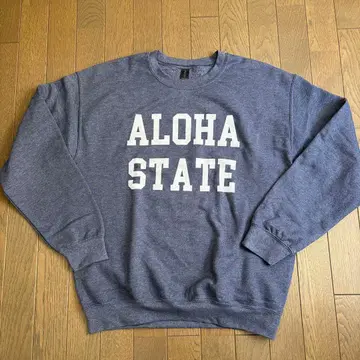 하와이 ALOHA STATE 아로하 스테이트 맨투맨 헤더 네이비/IN4