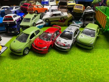 마조렛 리얼토이 미니카 푸조 206 WRC 묶음 판매 토미카