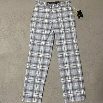 새상품 나이키 NIKE 남성용 팬츠 사이즈 30 M 체크 그레이 블랙