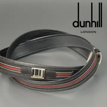 [ 콤비 디자인 ] 던힐 DUNHILL 레드 라인 가죽 벨트