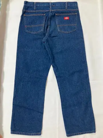 Dickies 스트레이트 데님 팬츠 다크 블루