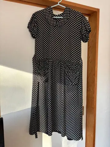 핑크하우스 도트 원피스