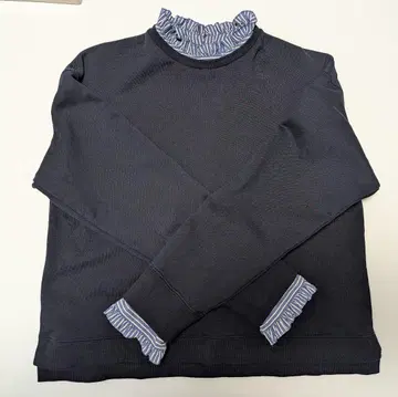 23구 네이비 프릴 옷깃 집업 트레이닝복