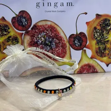 새상품 깅엄 아닐로 컬렉션 팔찌