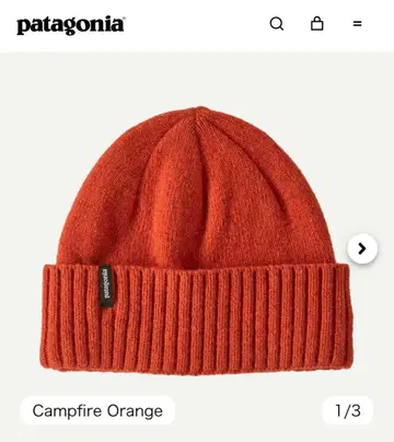 Patagonia 파타고니아 브로디오 비니 니트 모자 오렌지