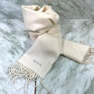 [ 새상품급 ] Paul Smith 머플러 화이트 여성용 머플러
