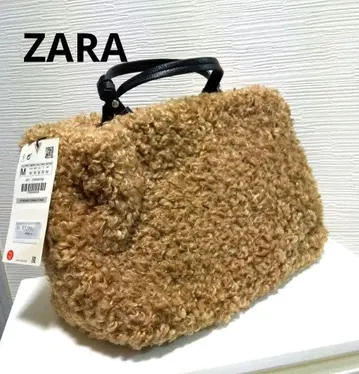 미사용 새상품 ZARA 브라운 복슬복슬 핸드백 숄더백