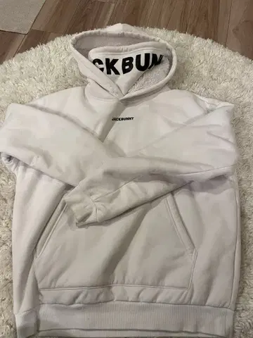 JACKBUNNY 화이트 후드 자켓