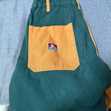 벤 데이비스 카고 팬츠 그린/오렌지