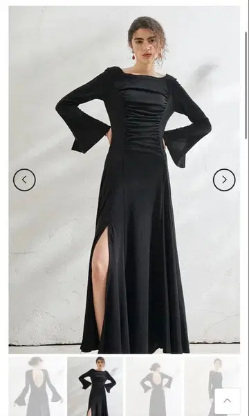 Alleia Open Back Dress BLK