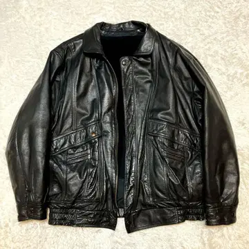 가죽 자켓 A1 G2 빈티지 블랙 라이너 포함 빅 사이즈