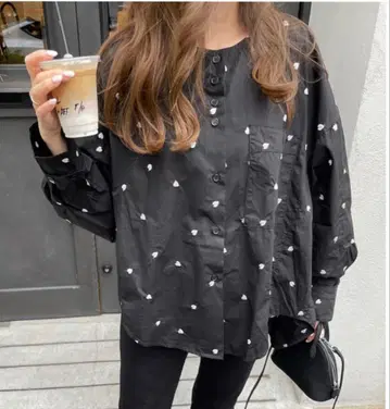 selectshop-K Over size blouse (Black)